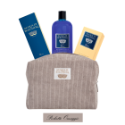 SET UOMO IN POCHETTE DI VELLUTO GRIGIA