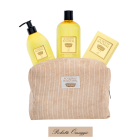 SET ORO IN BEIGE VELVET CLUTCH